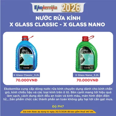 NƯỚC RỬA KÍNH X GLASS CLASSIC - X GLASS NANO