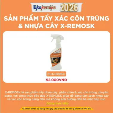 SẢN PHẨM TẨY XÁC CÔN TRÙNG & NHỰA CÂY X-REMOSK