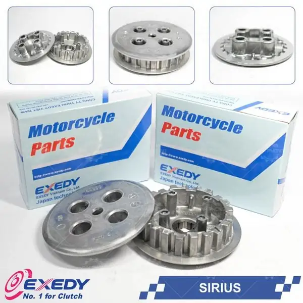 Đế nhôm và Mặt ép xe SIRIUS - JUPITER / Mâm ép nồi sau xe số / Thương hiệu EXEDY