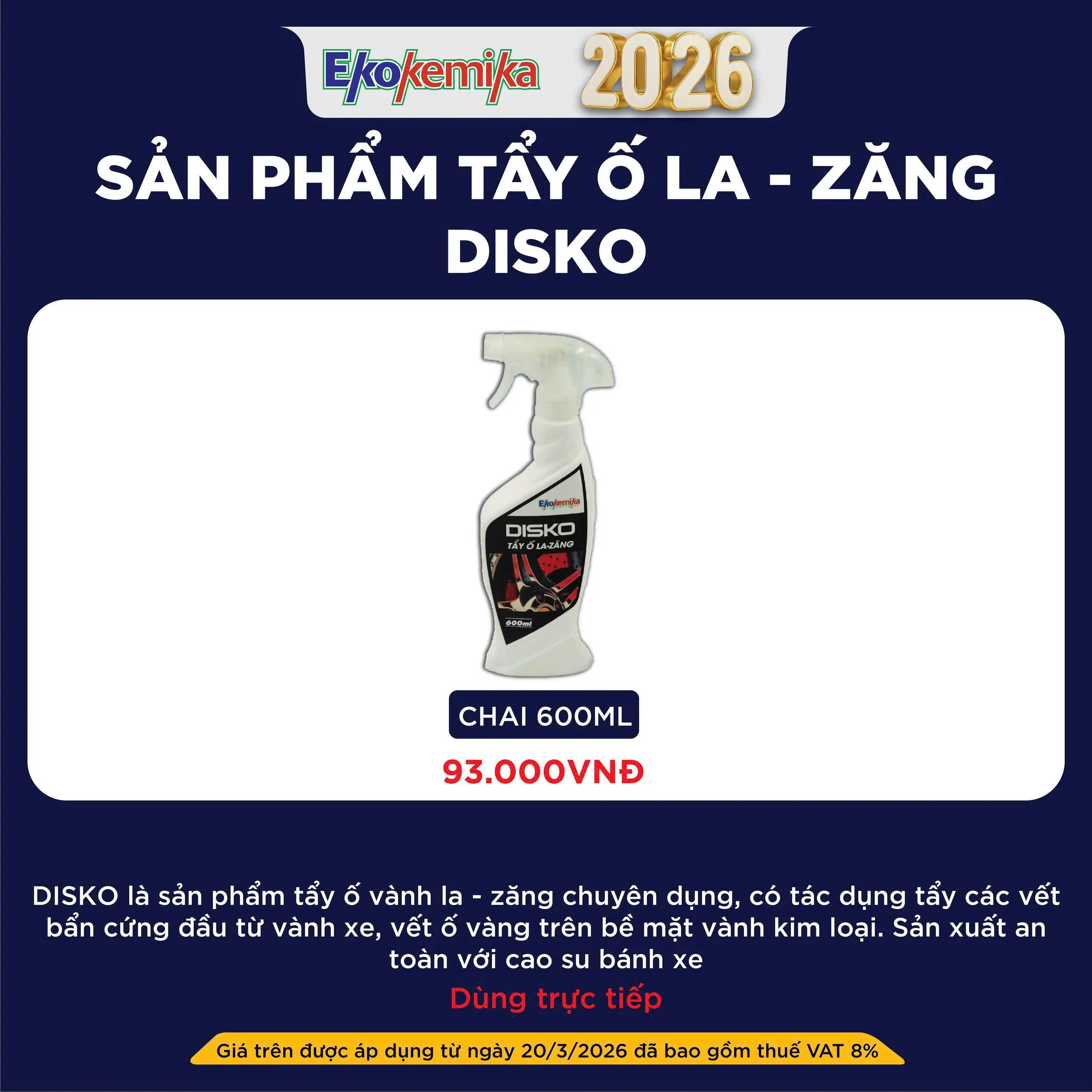 SARN PHẨM TẨY Ố LA -ZĂNG DISKO