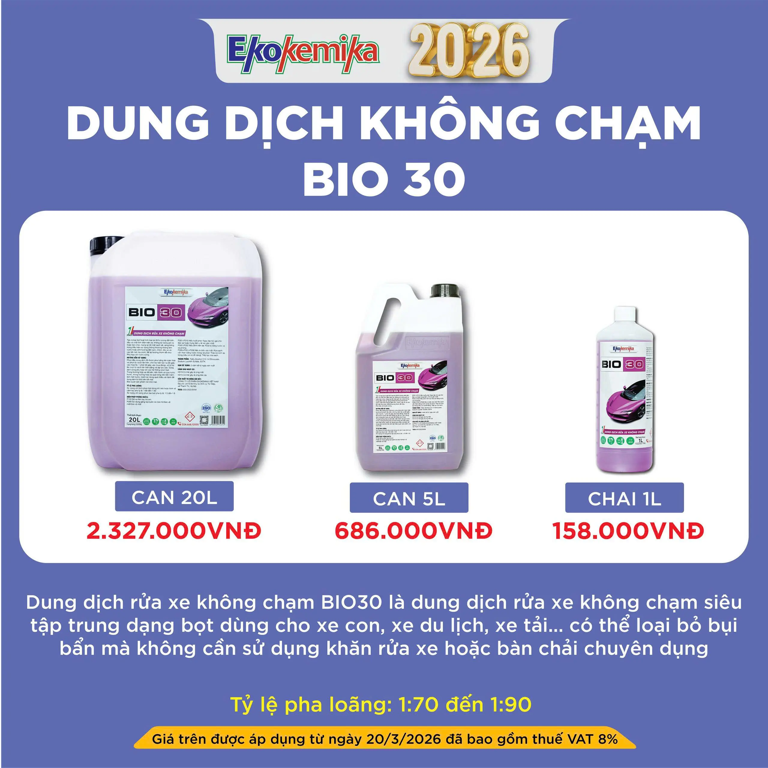 DUNG DỊCH KHỒN CHẠM BIO 30