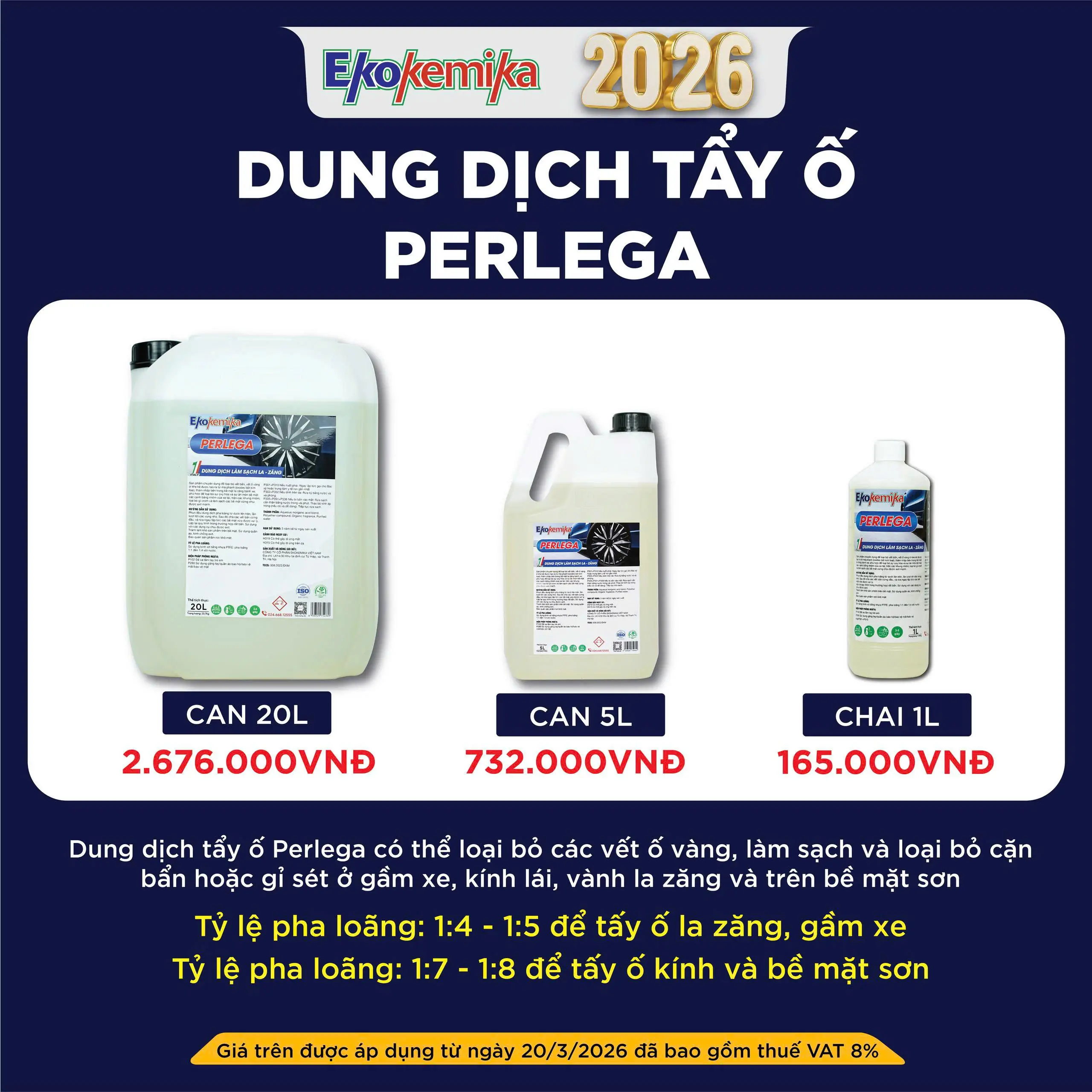 DUNG DỊCH TẨY Ố PERLEGA