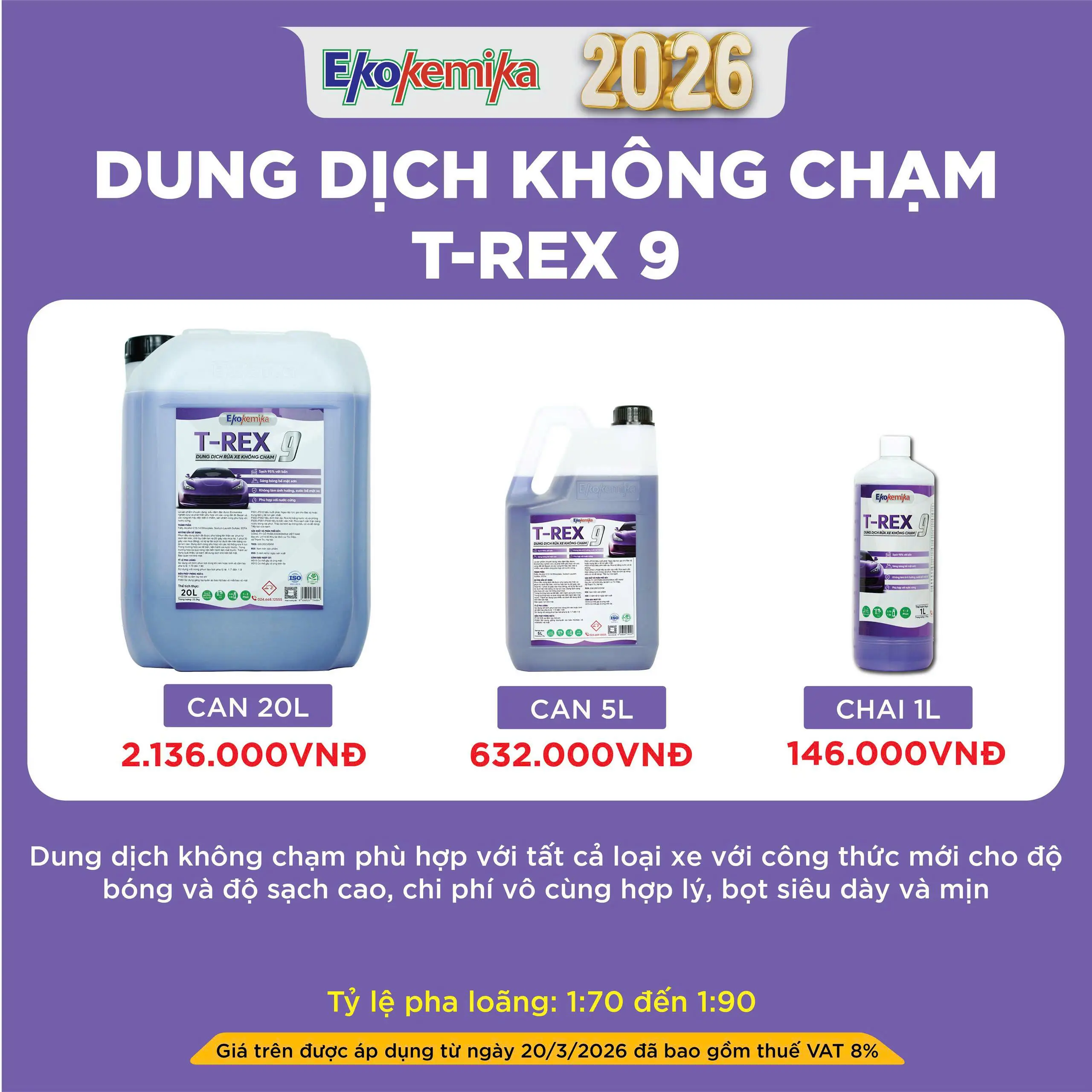 DUNG DỊCH KHÔNG CHẠM T-REX 9