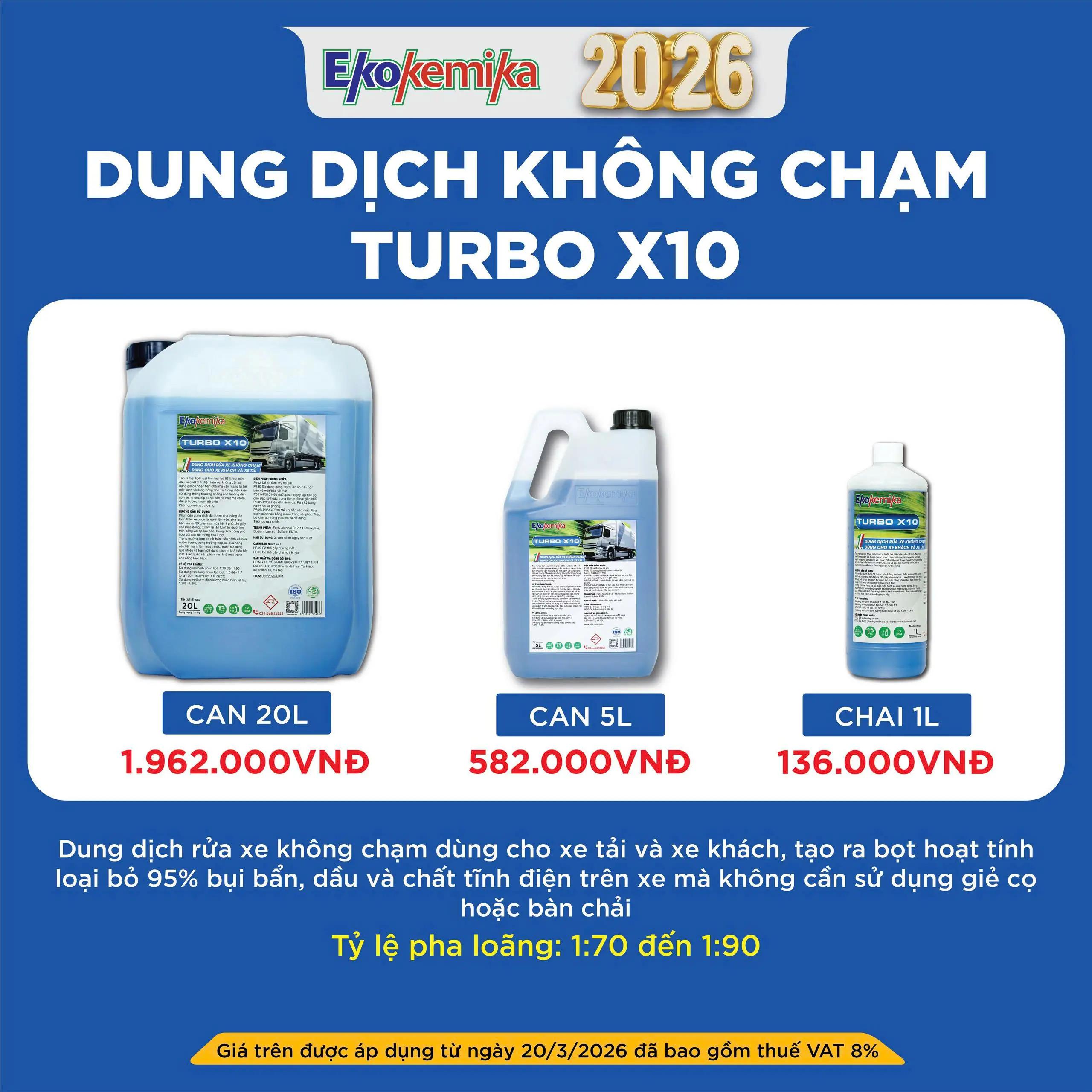 DUNG DỊCH KHÔNG CHẠM TURBO X10