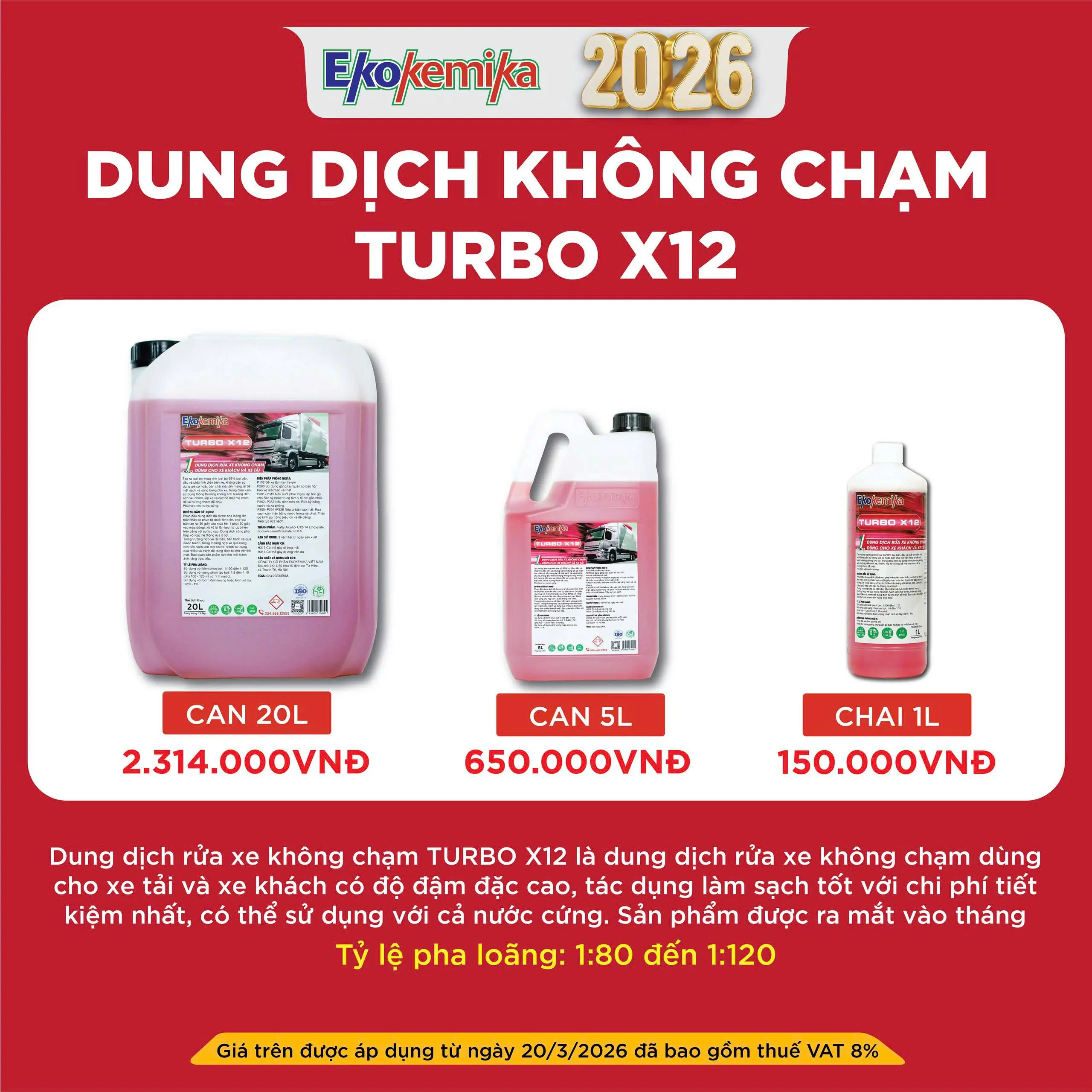 DUNG DỊCH KHÔNG CHẠM TURBO X12