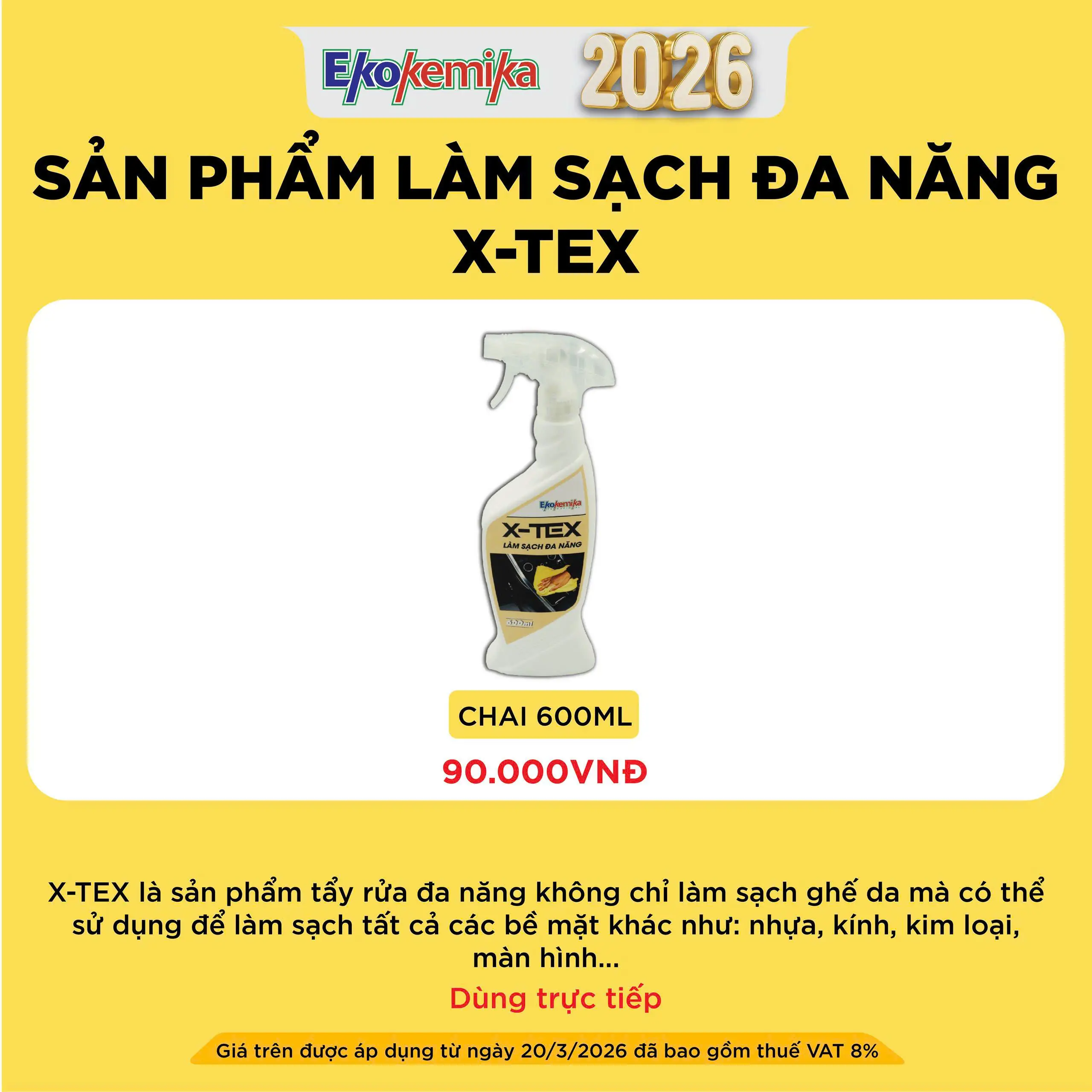 SẢN PHẨM LÀM SẠCH ĐA NĂNG X-TEX