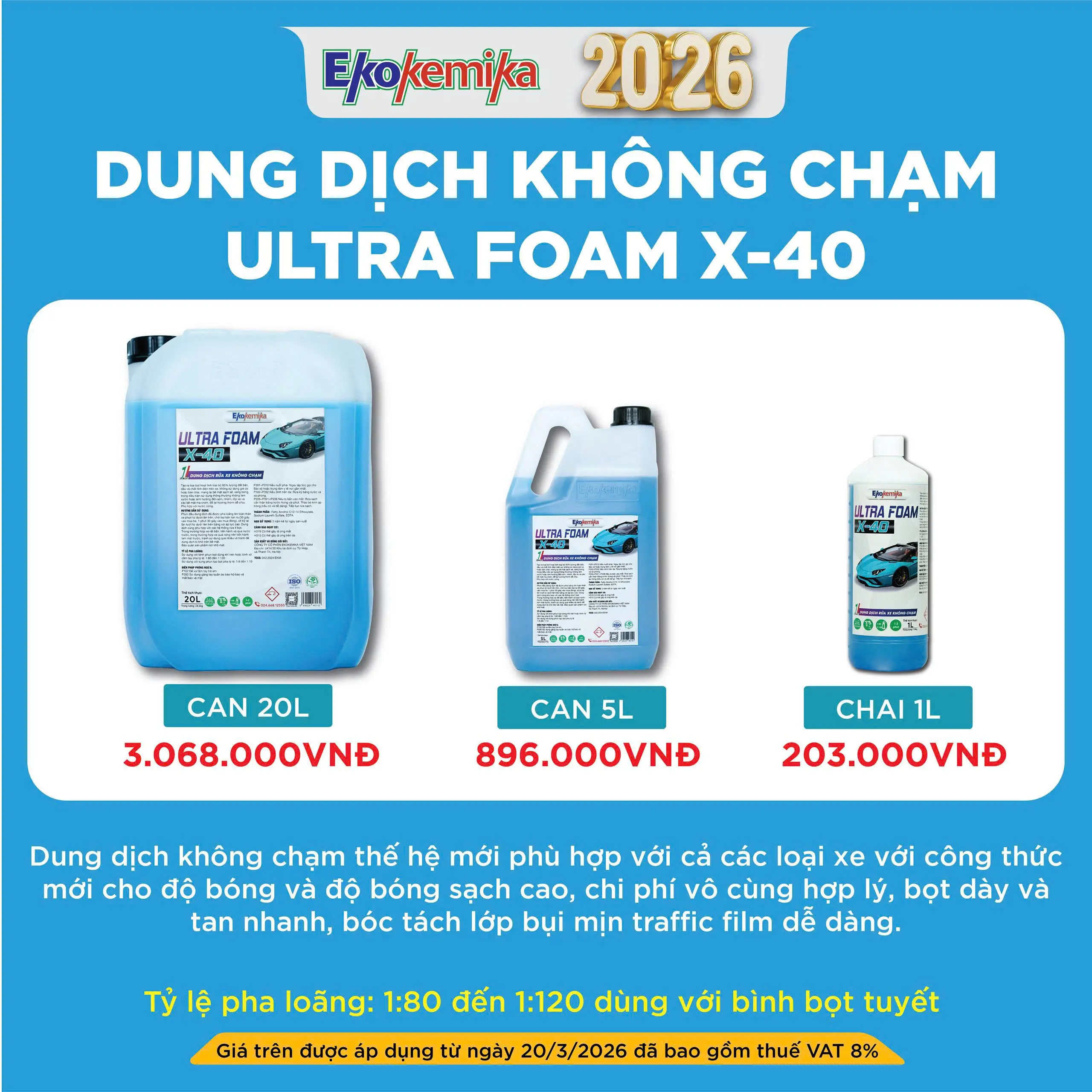 DUNG DỊCH KHÔNG CHẠM ULTRA FOAM X-40